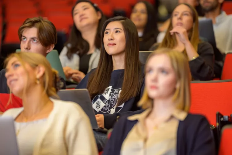 Students in a lecture theatre