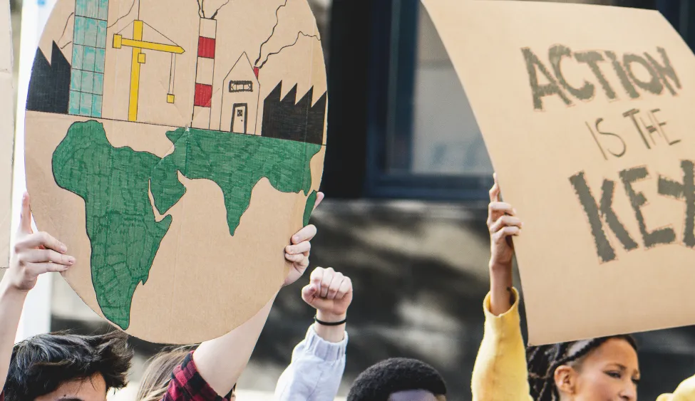 Climate anxiety protest 