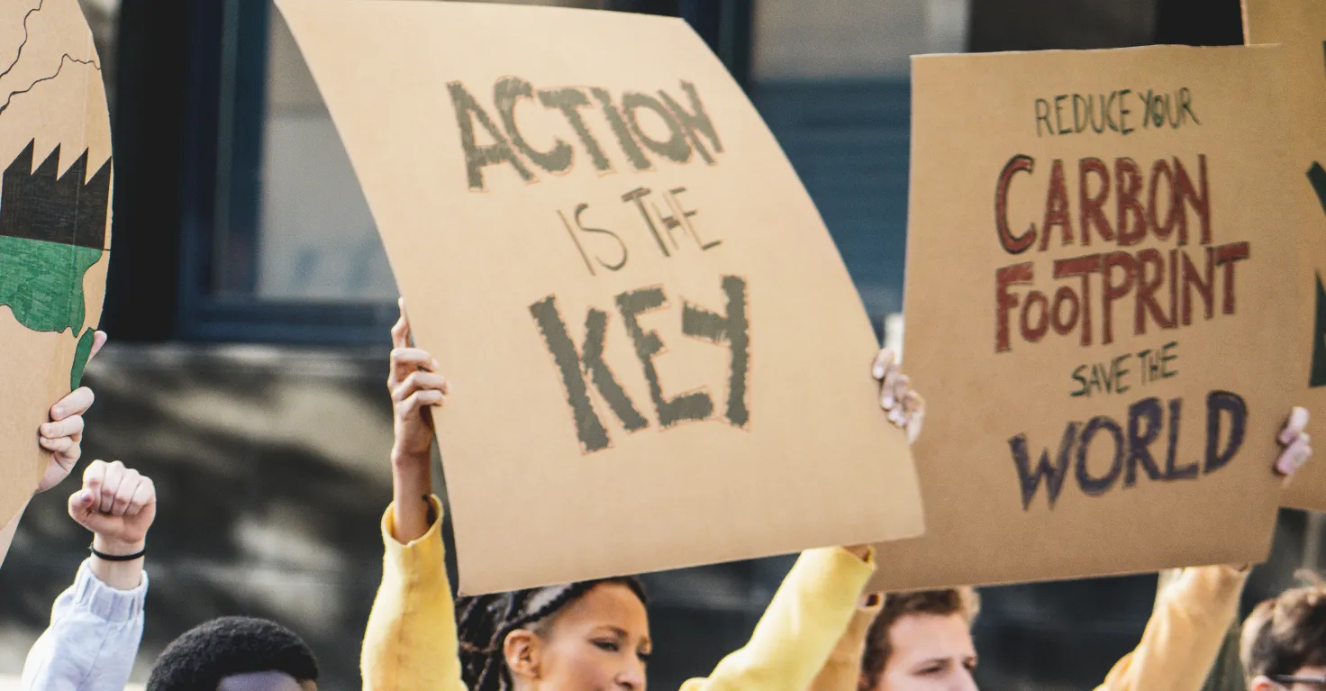 Climate anxiety protest